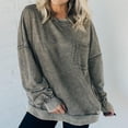 thumbnail image 5 of Gkeoshab Vintage Christmas Women's Washed Cotton Oversized Crewneck Sweatshirt, Ultra-Soft Vintage Pullover with Dropped Shoulders for a Relaxed and Cozy Loungewear Essential. JN L, 5 of 9
