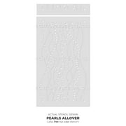 Pearls Allover Wall Stencil - Large Size