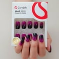 thumbnail image 2 of Tip Press on Nails Acrylic Fake Nails with Design Full Cover False Nails for Women Reusable Nail Kit with Nail Glue Adhesive Tabs Nail File (honey peach, 24Pcs) grayish purple color 0.68 Ounce, 2 of 4