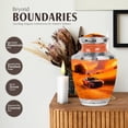 thumbnail image 3 of JAGASY Car Funeral Urns for Human Ashes - 10 Inch Cremation Urns for Ashes Adult Female, 3 Inch Mini Keepsake Urn for Grandmother - Orange Urn for Grandparents - (1 Large, 4 Keepsake), 3 of 7