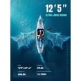 thumbnail image 2 of SOLAVERO 12'5"×33" Extra Large Inflatable Stand Up Paddle Board with Seat Premium Accessories, Anti-Slip EVA Deck SUP Board For 2+1, 2 of 9