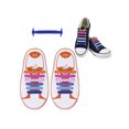 thumbnail image 1 of Coofit 12 Pcs Set Bright Color Lazy No Tie Silicone Shoe Laces for Kids (Colorful), 1 of 10