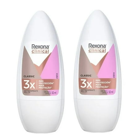 Antitranspirante Rexona clinical expert classic en roll on para dama 50 ml 2 Pack