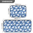 thumbnail image 3 of 2-Piece Kitchen Mat Set Non Slip Washable Floor Mats Decorative Rugs for Kitchen Sink Laundry White Polar Bears Pattern, 3 of 7
