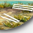 thumbnail image 3 of Designart 1 in Quartz Coastal Wall Clock, 3 of 5