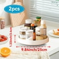 thumbnail image 2 of 2 Pack Lazy Susan Cabinet Organizer, 10'' Lazy Susan Turntable Rotating Spinning Organizer Rotating Spice Rack for Kitchen, Refrigerator, Pantry, Spice Rack, Bathroom, 2 of 8