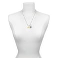 thumbnail image 3 of Delight Jewelry Goldtone Class of 2022 Silvertone Script Initial Disc - H - Charm Necklace, 20"+3", 3 of 4