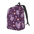 thumbnail image 1 of Disketp Snake And Flower print Canvas Backpack Lightweight Travel Daypack Student Rucksack Laptop Backpack-Small, 1 of 5