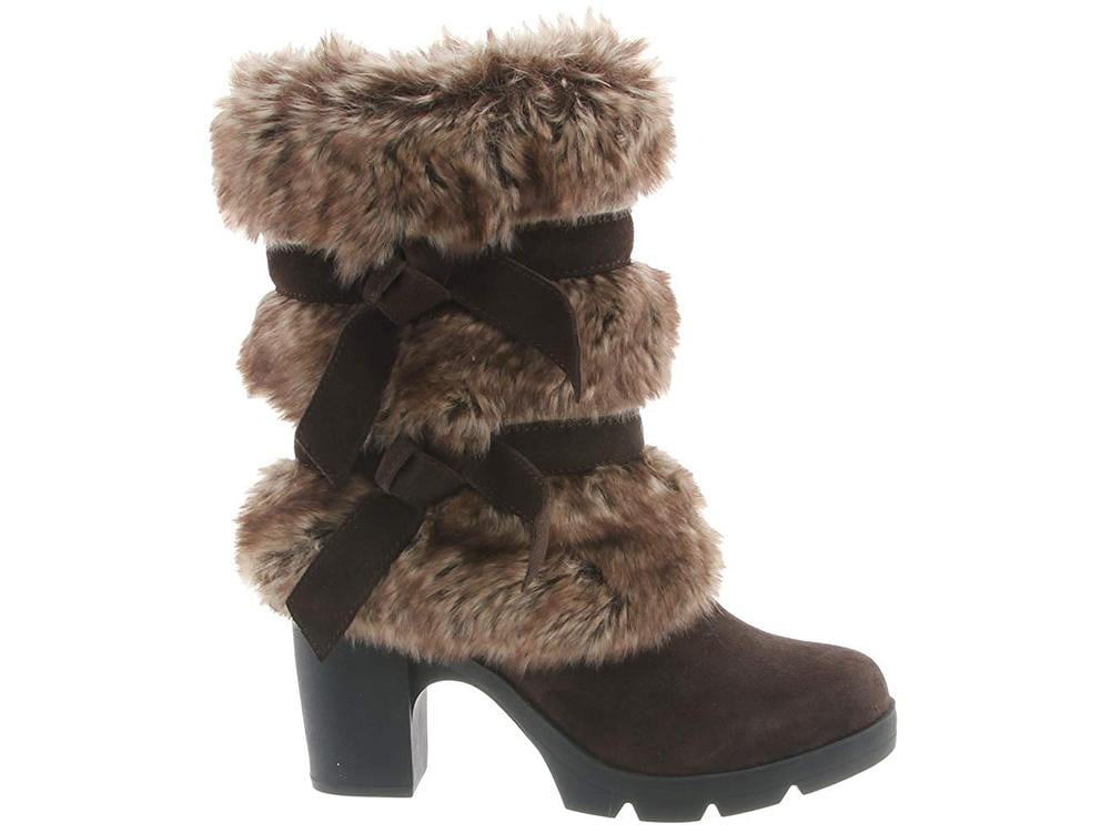 Bearpaw Women s Bridget Chocolate High Top Suede Boot 7M