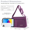 thumbnail image 7 of KXF Nylon Shoulder Bag for Women Trendy Large Capacity Handbag Multi-Pocket Crossbody Bag Fashion Handle Satchel Lightweight Waterproof Messenger Bag, 7 of 7