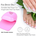 thumbnail image 4 of Nail Fan Dryer for Regular Nail Polish, Portable Nail Dryer Nail Art Polish Machine Quick Dry Nail Polish Gel Nail Dryer Blower for Fingernail Toenail, Portable Fans Battery Operated, 4 of 5