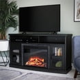 thumbnail image 4 of Ameriwood Home Barrow Creek Fireplace Console for TVs up to 60" in Black Oak, 4 of 11