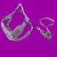 thumbnail image 1 of Arnés para mascotas con tira reflectante transpirable y correa de 1,5 m para perros pequeños y medianos, color morado S, 1 of 5