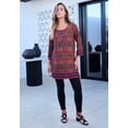 thumbnail image 2 of Roaman's Women's Plus Size Henley Ultra Drape Tunic, 2 of 2
