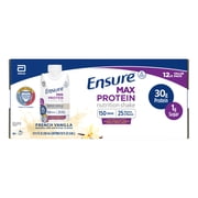 Ensure Max Protein Shake, 30g Protein, French Vanilla, 11 fl oz, 12 Pack