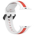 thumbnail image 3 of Correa de silicona para Apple Watch (42 mm/44 mm/45 mm/49 mm blanco rojo) Tmvgtek Para estrenar, 3 of 7