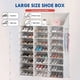 thumbnail image 5 of Zapatero con Cubierta, 3 x 8 Niveles 48 pares de Armario de Almacenamiento de Zapatos, Organizador Cajas de Zapatos de Estantes de Plástico para Zapatos y Juguetes, para Entrada, Guardarropa, 5 of 8
