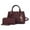 Burgundy, variant on Ruth Women's Satchel Bag with Wallet, Vegan Leather Handbag Purse by Mia K- Green