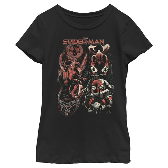 Girl's Marvel Spider-Man: No Way Home Evil Doc Ock Grip Graphic Tee Black X Large