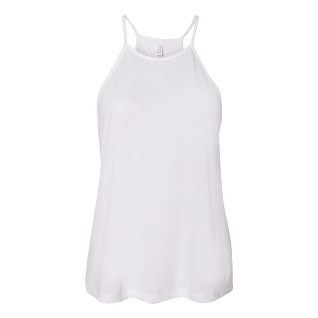 BELLA+CANVAS - Débardeur à Col Montant Fluide pour Femmes - 8809, 2TG, Blanc