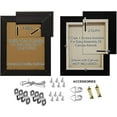 thumbnail image 7 of Picture Frames Set of 2. 1-3/8" Polystyrene Modern Antique Silver 16x28 Wholesaleartsframes-com 3210 Series Made in USA, 7 of 7