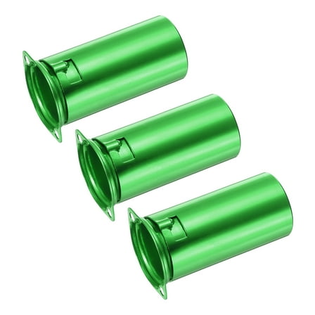 9pin Ceramic Vacuum Tube Socket Valve 53mm Aluminum Shield for 12AX7 12AU7 Tube,Green Pack of 3