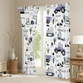 thumbnail image 3 of Castle Fairy Purple Tractor Girl Blackout Curtains Set of 2 (52x84 Each),Kawaii Truck Window Curtains,Construction Vehicles Curtains and Drapes,Luxury Bedroom Decor, 3 of 6