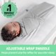thumbnail image 2 of Baby Swaddle SwaddleMe de Ingenuity Monogram Collection, 2 of 9