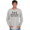 thumbnail image 3 of Dad Genuine World's Greatest Father Men's Long Sleeve Tee T Shirt Brisco Brands L, 3 of 6