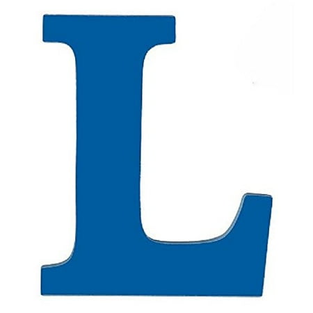 Hanging Wooden Letter Blue 8-Inch Wall Hanging Wood Letter L Blue, 8 inch ready to hang wooden letters (mounting hardware not included). By SallysStore ()
