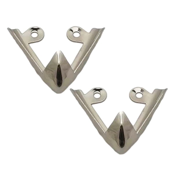 2 uds. de zapatos protectores puntiagudos, gorra con puntas, decoración, suministros duraderos de Metal convenientes, puntera de tacón alto con estilo Plata