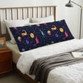 thumbnail image 4 of Yiaed Body Pillow Cover, Ultra Soft Microfiber Pillowcases, Breathable Long Pillow Case, Envelope Closure-Space Dinosaur (20x54 inch)（Pillow core not included）, 4 of 5