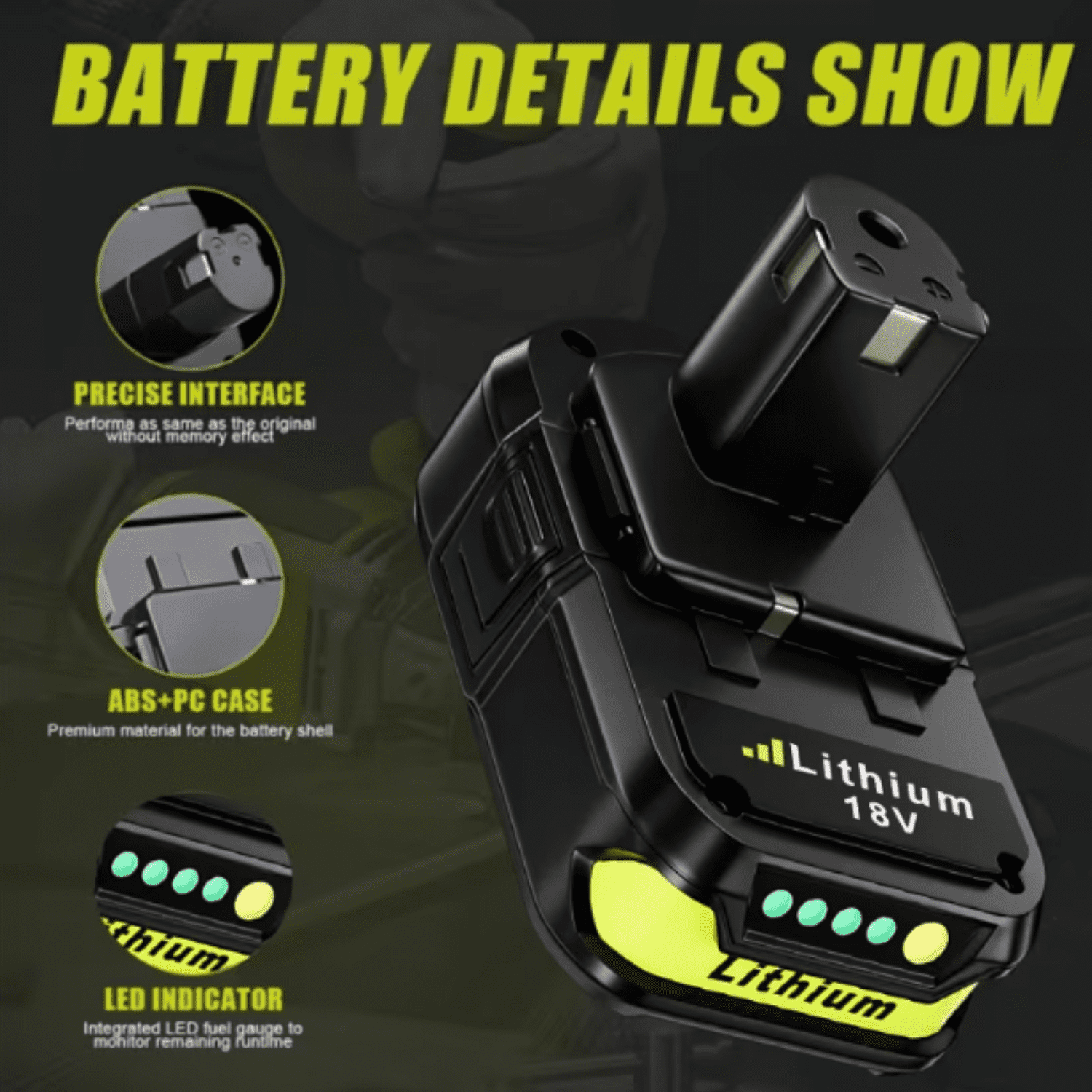 2-Pack 3.6AH Battery For Ryobi Lithium Battery One PLUS P108 P102 P103 P107 Power Tool