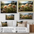 thumbnail image 4 of Designart "Mums landscape II" Floral Floater Framed Canvas Art Print, 4 of 7