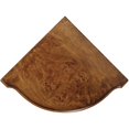 thumbnail image 3 of Beaumont Lane Transitional Wood Corner Cabinet in Ash Burl Brown, 3 of 7