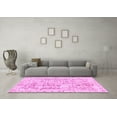 thumbnail image 3 of Ahgly Company Indoor Square Abstract Pink Modern Area Rugs, 5' Square, 3 of 4
