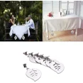thumbnail image 4 of Juego de 8 Pesas para Mantel, Pesas para Mantel para Exteriores, Colgantes para Mantel de Hojas de Acero Inoxidable con Clips, para jardín, Familia, Camping, Restaurante, 4 of 5
