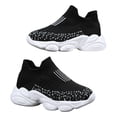 thumbnail image 5 of Zanarzt Kids Athletic Shoes Kids Sneakers for Boys Girls Running Tennis Shoes Lightweight Breathable Sport Athletic Black,US 3, 5 of 6