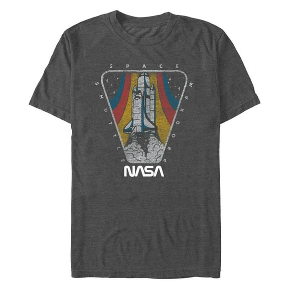 Men's NASA Distressed Retro Rocket Graphic T-Shirt