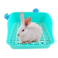 thumbnail image 4 of Maoww Rabbit Toilet Box Tray Small Pet Potty Trainer Guinea Pig Poop Tray Green, 4 of 9