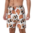 thumbnail image 1 of Fotbe Sushi Roll Traje de Baño para Hombre – Shorts de Natación de Secado Rápido con Forro y Bolsillos-X-Large, 1 of 6
