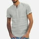 thumbnail image 4 of Playeras Basicas Algodon Hombre Camisetas Retro De Manga Corta De Color Sólido Mezcla Holgada Tops Blusa, 4 of 6