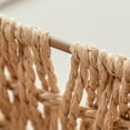 thumbnail image 6 of Ngardk Wicker Storage Baskets, Decorative Woven Baskets with Handles & Liners, Boho Paper Rope Serving Baskets, Pack of 2, Beige, 6 of 7