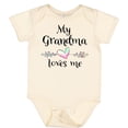 thumbnail image 3 of Inktastic My Grandma Loves Me Heart Grandchild Boys or Girls Baby Bodysuit, 3 of 5