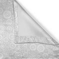 thumbnail image 6 of Ambesonne Grey Valance & Curtain, Geometric Circles Retro, 55"x30", Grey White, 6 of 6