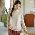thumbnail image 4 of Ropa interior de mujer, camisa de otoño e invierno, ropa interior de mujer, estilo retro con hebilla a juego, 4 of 6