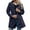 Z02-Dark Blue, variant on BYHONG Womens Trench Coat Hooded Long Sleeved Spring and Autumn Jacket Loose Casual Windproof Jacket Blue L