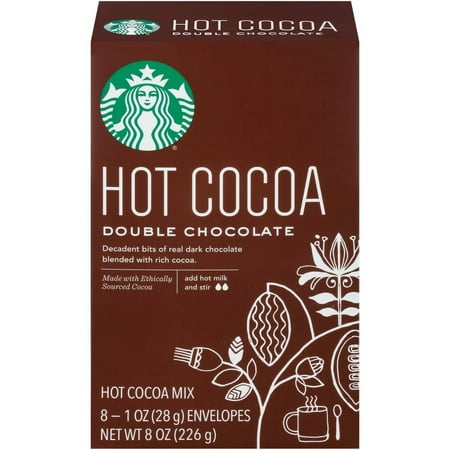 Starbucks Double Chocolate Hot Cocoa Mix, 8 Count Box