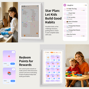 TECLAST 15.6 Digital Calendar, Touchscreen Smart Digital Wall Calendar, All-in-One Family Organizer with Chore Chart, Meal Planner, Calendar Sync, Photo Frame