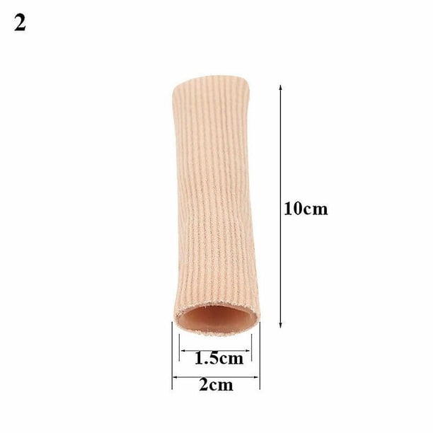 Cubierta del vendaje del tubo del gel de la tela Alivio del dolor del pie del dedo del pie Protector de los pies Proteger